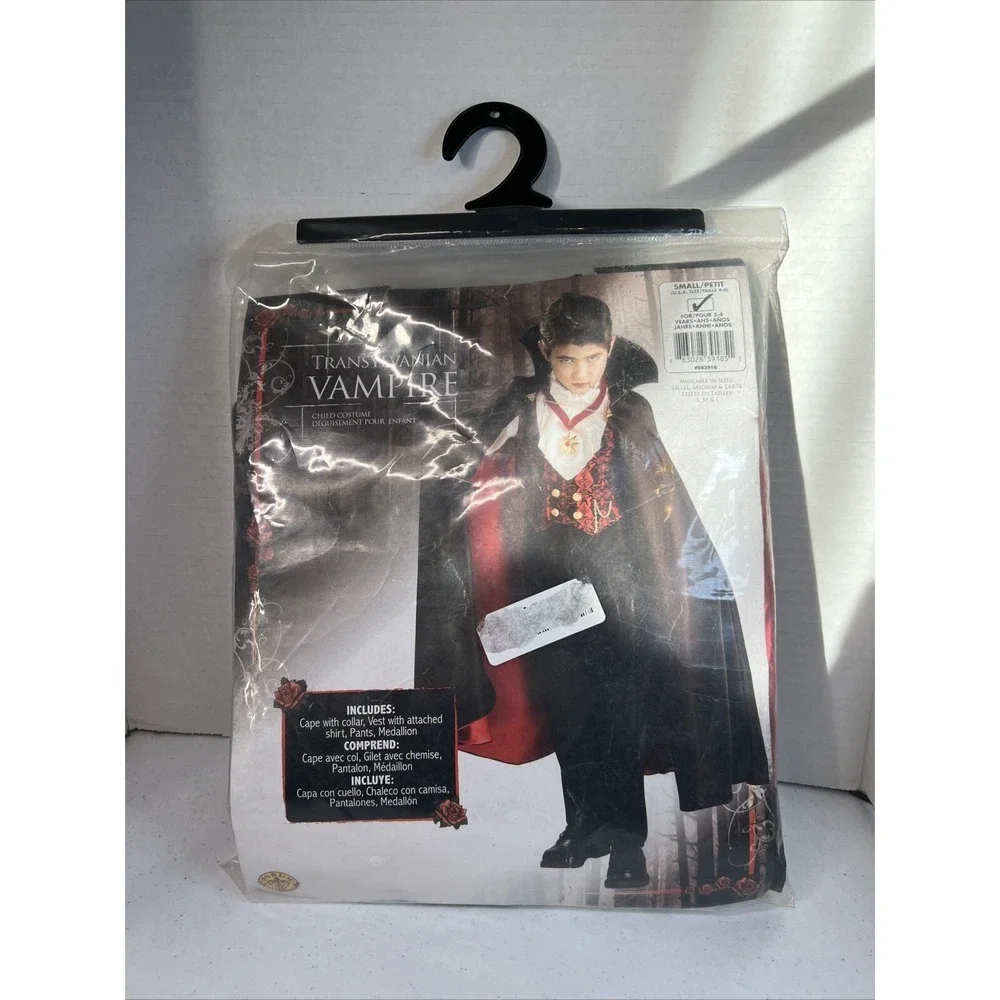 Children's Halloween Costume Transylvanian Vampire Size 3-4 Years Rubie's